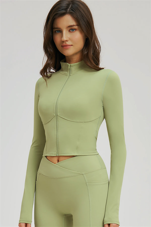 The Sizzle Zip Jacket Sports Bra Leggings 3-Piece Set