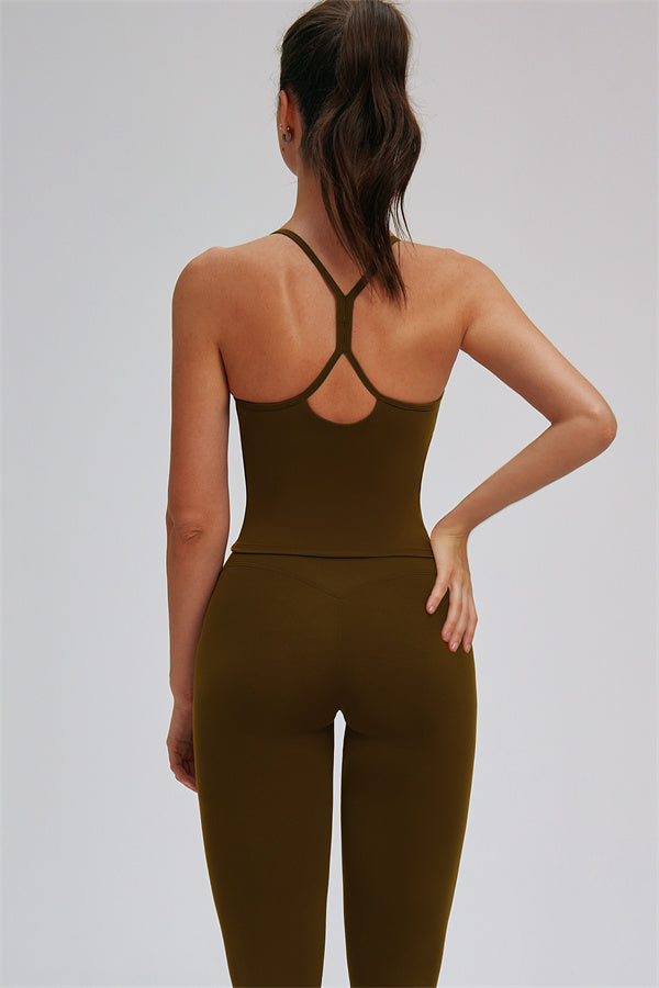 The Svelte Cross Back Tank Top Leggings 2-Piece Set