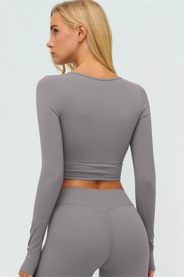 The Lushness Long Sleeve Crop top Leggings 2-Piece Set